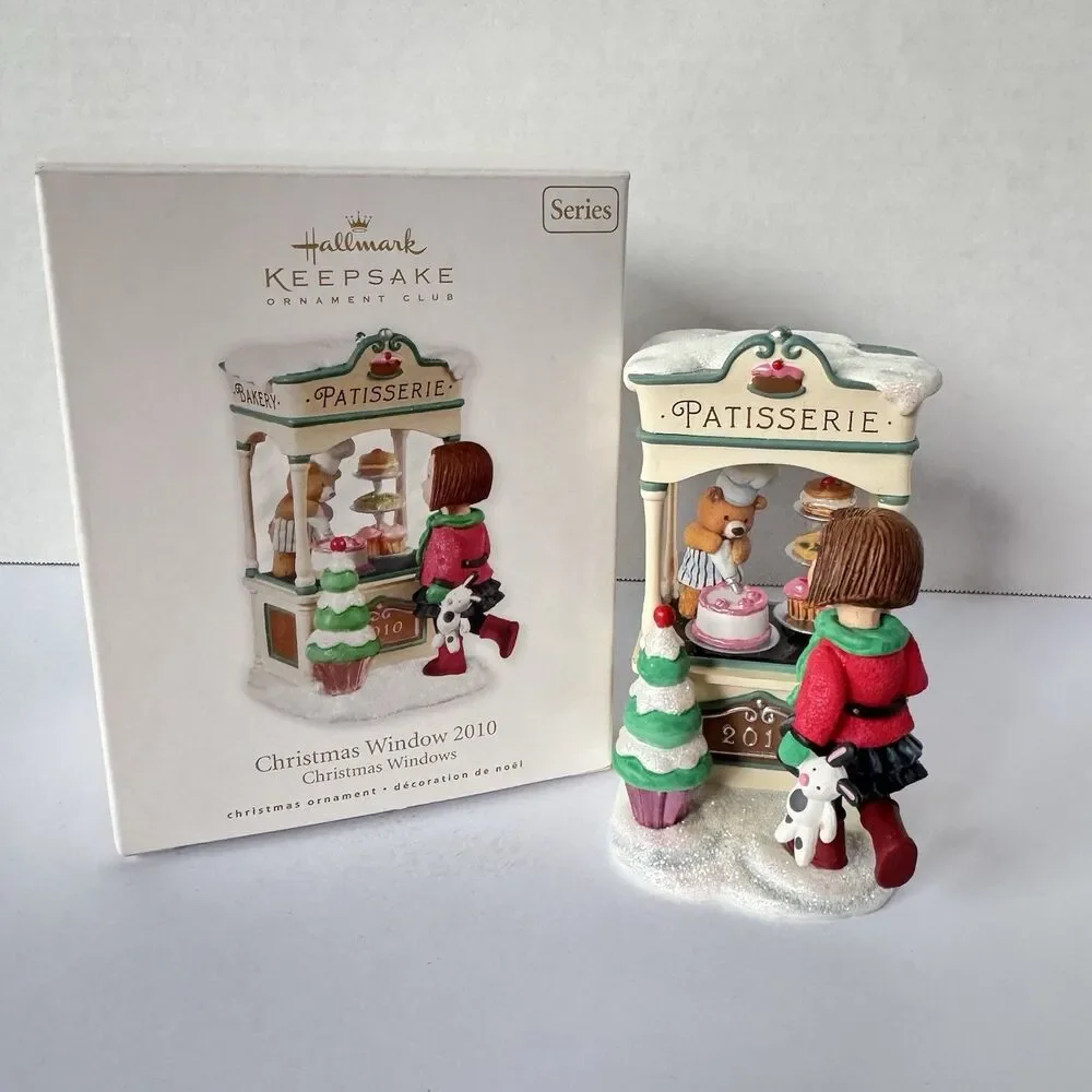 Hallmark Christmas Windows Ornament Set 2010 2011 Patisserie Collection